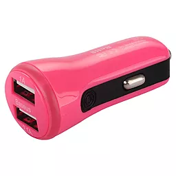 Автомобільний зарядний пристрій Baseus 2USB Car charger 2.1A Pink (CCALL-CR0R) - мініатюра 6