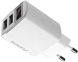 Сетевое зарядное устройство iKaku 2xUSB-A 2.4A White (KSC-180-CHUANGNENG) - миниатюра 2