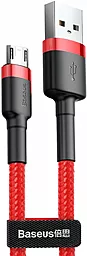USB Кабель Baseus Cafule 3M micro USB Cable Black/Red (CAMKLF-H91)