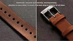 для Кожаный ремешок для браслета Xiaomi Mi Band Brown - мініатюра 4