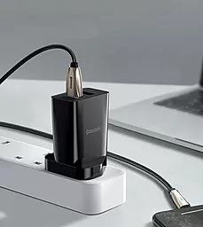 Сетевое зарядное устройство Baseus Compact Charger 2U 10.5W UK Black (CCXJ010301) - миниатюра 4