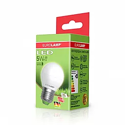 Світлодіодна лампа (LED) EUROLAMP ЕКО G45 5W E27 4000K (LED-G45-05274(D)) - мініатюра 2