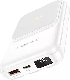 Повербанк Borofone BJ26 Spencer Wireless 10000 mAh PD20W White - миниатюра 4