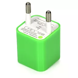 Мережевий зарядний пристрій Siyoteam Home Charger Cube Green - мініатюра 2