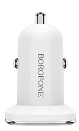 Автомобильное зарядное устройство Borofone BZ12 2.4A 2USB White - миниатюра 2
