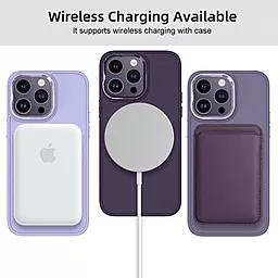 Чехол Epik TPU Bonbon Metal Style with MagSafe для Apple iPhone 14 Pro White - миниатюра 3