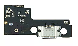 Нижняя плата Xiaomi Redmi 12C / Poco C55 / Redmi 11A с разъемом зарядки и микрофоном - миниатюра 2