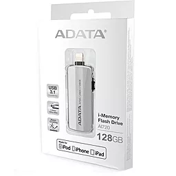 Флешка ADATA 128GB AI720 USB 3.1 (AAI720128GCGY) Grey - миниатюра 3