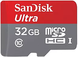 Карта пам'яті SanDisk microSDHC 32GB Ultra Class 10 UHS-I (SDSQUNC-032G-GN6IA) - мініатюра 2