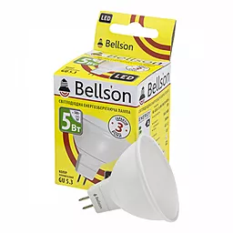 Светодиодная лампа Bellson GU5.3 5W 3000K (Wh) BL-GU5.3/5W-390/30-MR16 (8013996) - миниатюра 2