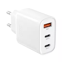 Сетевое зарядное устройство XO L117 45w PD/QC 2xUSB-C/USB-A ports fast charging + USB-C to Lightning cable white - миниатюра 3