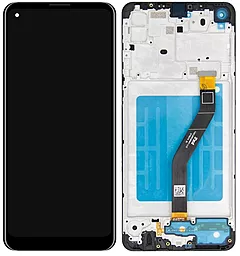 Дисплей Samsung Galaxy A21 A215 с тачскрином и рамкой, Black