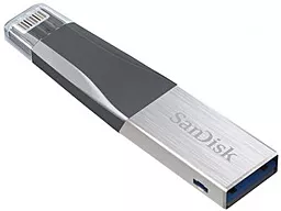 Флешка SanDisk 256GB iXpand Mini USB 3.0/Lightning (SDIX40N-256G-GN6NE) Grey - миниатюра 2