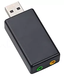 Внешняя звуковая карта с регулировкой громкости USB Sound Adapter USB 2.0 - 2х3.5mm - миниатюра 5