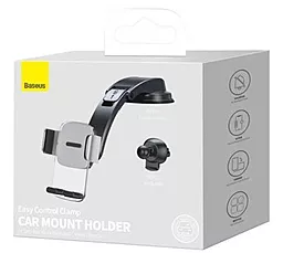 Автодержатель Baseus Easy Control Clamp Car Mount Holder Black (SUYK000001) - миниатюра 5