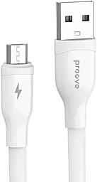 Кабель USB Proove Flat Out 12W 2.4A micro USB Cable White