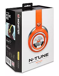 Навушники Monster NTune Neon On-Ear, ControlTalk Universal Neon Orange - мініатюра 5