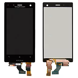 Дисплей Sony Xperia Acro S (LT26W) з тачскріном, Black