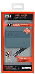 Повербанк TYLT Energi 6K+ Smart Travel Charger + PowerBank 6000mAh with Lightning cable Gray (IP5NRG6TCGY-EUK) - миниатюра 3