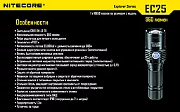 Ліхтарик Nitecore EC25 COBRA (6-1039) - мініатюра 14