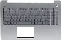 Клавиатура для ноутбука Asus G550 N550 series Keyboard+передняя панель подсветка клавиш серебристая