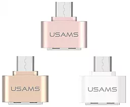 OTG-переходник Usams Micro USB White (US-SJ009) - миниатюра 2