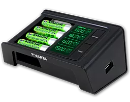 Зарядное устройство Varta LCD SMART CHARGER + 4AA 2100 mAh (57674101441) - миниатюра 3