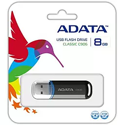 Флешка ADATA 8Gb C906 Black USB 2.0 (АС906-8G-RBK) - миниатюра 3