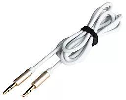 Аудио кабель Usams YP-01 AUX mini Jack 3.5mm M/M Cable 1 м white - миниатюра 2