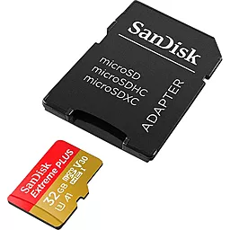 Карта памяти SanDisk 32 GB microSDHC UHS-I U3 Extreme Plus A1 + SD Adapter SDSQXBG-032G-GN6MA - миниатюра 3