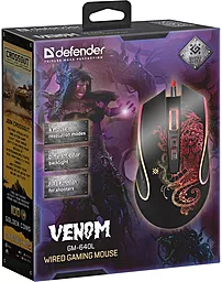 Компьютерная мышка Defender Venom GM-640L (52640) Black - миниатюра 4