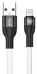 Кабель USB Powermax Silicat 2.4A Lightning Cable White - миниатюра 2