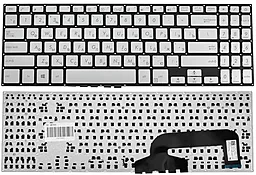 Клавиатура для ноутбука Asus X507 series без рамки Original Silver