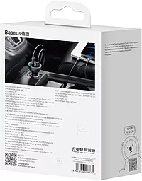 Автомобильное зарядное устройство Baseus 160W PD/QC5 2xUSB-C-1xA + USB-C-C Cable Grey (TZCCZM-0G) - миниатюра 6
