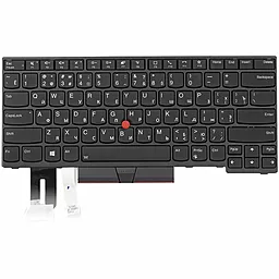 Клавиатура для ноутбука Lenovo Thinkpad E480 с подсветкой и Point Stick в рамке Black