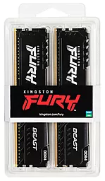 Оперативная память Kingston FURY 32 GB (2x16GB) DDR4 2666 MHz Beast Black (KF426C16BBK2/32) - миниатюра 3