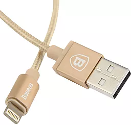 Кабель USB Baseus Simple Version of AntiLa Series MFI Gold - миниатюра 2