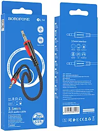 Аудио кабель Borofone BL14 AUX mini Jack 3.5mm M/M Cable 2 м black - миниатюра 6
