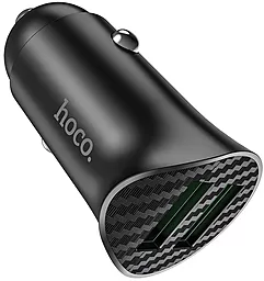 Автомобильное зарядное устройство с быстрой зарядкой Hoco Z39 Farsighted 18w black - миниатюра 5