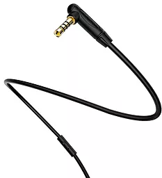 Аудіо кабель, з мікрофоном Borofone BL5 AUX mini Jack 3.5mm M/M Cable 1 м black - мініатюра 2