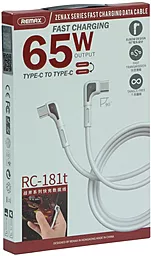 Кабель USB PD Remax 65W USB Type-C - Type-C Cable White (RC-181t) - миниатюра 2