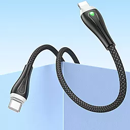 Кабель USB PD Borofone BX100 Advantage 27w 3a USB Type-C - Lightning cable black - миниатюра 5