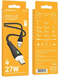 Кабель USB PD Borofone BX100 Advantage 27w 3a USB Type-C - Lightning cable black - миниатюра 6