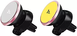 Автодержатель магнитный Hoco CA3 Outlet Magnetic Black / Yellow - миниатюра 3