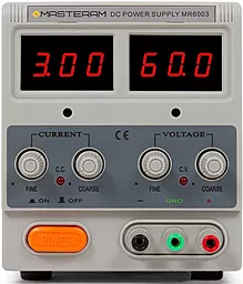 Лабораторний блок живлення Masteram MR6003 60V 3 А