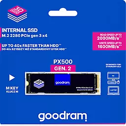 SSD Накопитель GooDRam PX500 G.2 1 TB (SSDPR-PX500-01T-80-G2) - миниатюра 4