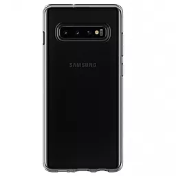 Чехол Silicone Case WS для Samsung Galaxy S10 Plus (G975) Transparent - миниатюра 2