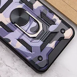 Чехол Epik Camshield Serge Ring Camo для Xiaomi Redmi 10 Army Purple - миниатюра 4
