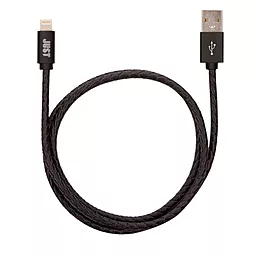USB Кабель JUST Unique Lightning Cable Black (LGTNG-UNQ-BLCK) - мініатюра 2