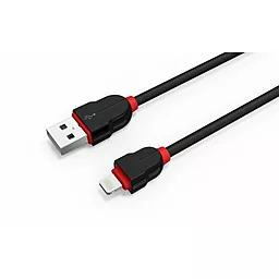 USB Кабель LDNio Lightning round 2.1A 2 м. Black (LS02) - мініатюра 3